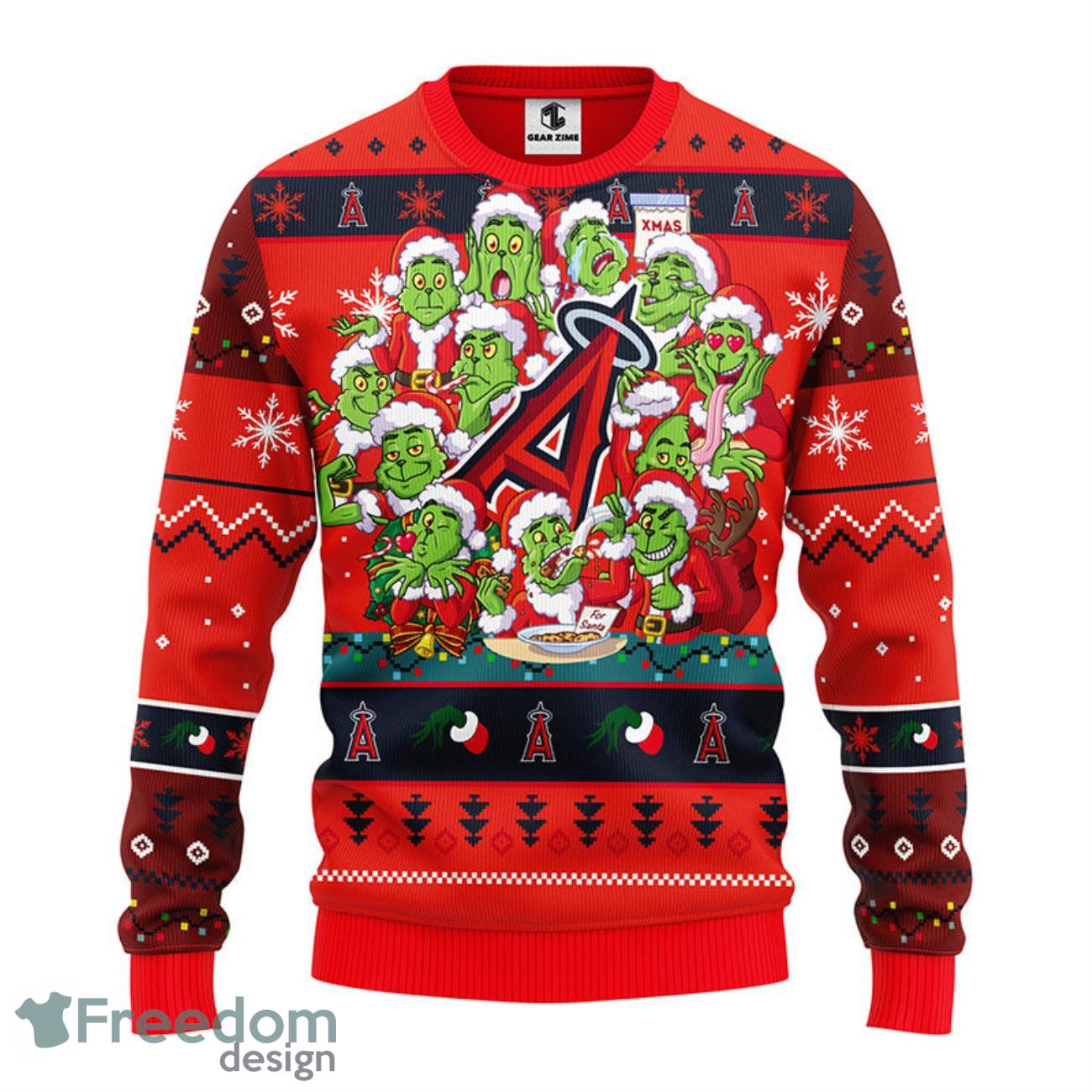 Los Angeles Dodgers 12 Grinch Xmas Day Christmas Ugly Sweater - Jomagift