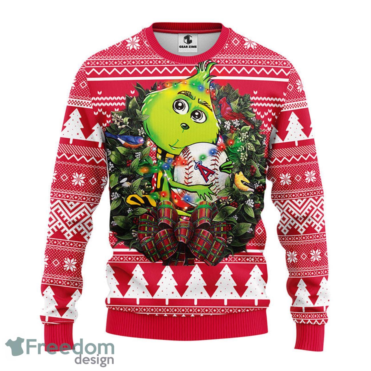 Los Angeles Dodgers Grinch Christmas Ugly Sweater - Jomagift