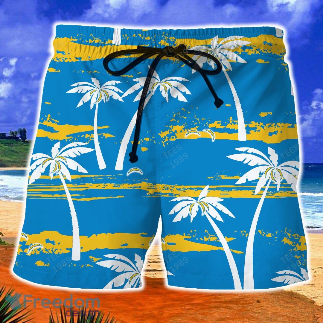 Los Angeles Chargers Nfl Hawaiian Shirt And Shorts Summer Beach Lover -  Banantees