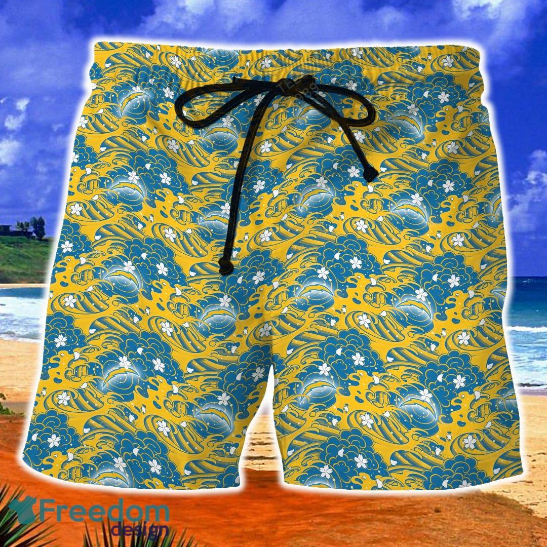 Los Angeles Chargers Nfl Hawaiian Shirt And Shorts Summer Beach Lover -  Banantees