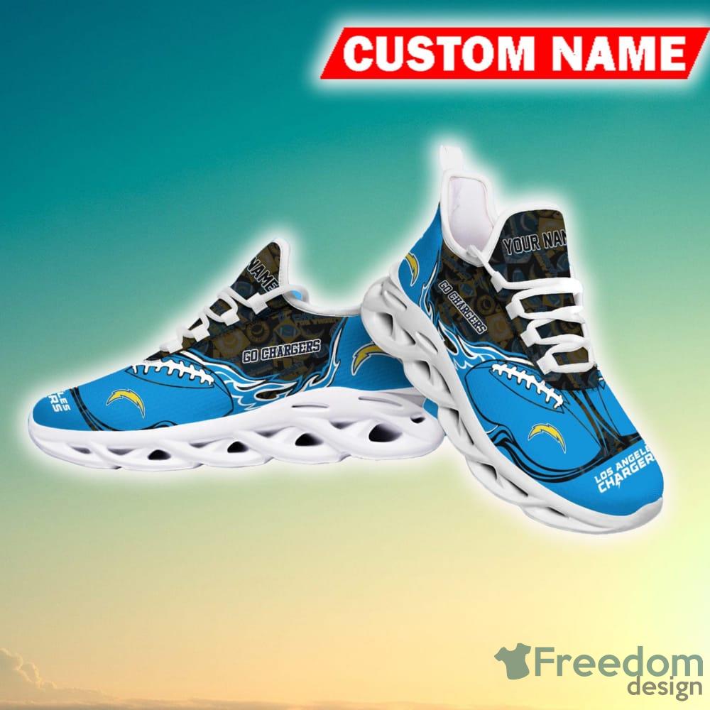 Edition Chunky Sneakers With Line Los Angeles Chargers Shoes – Best Funny  Store