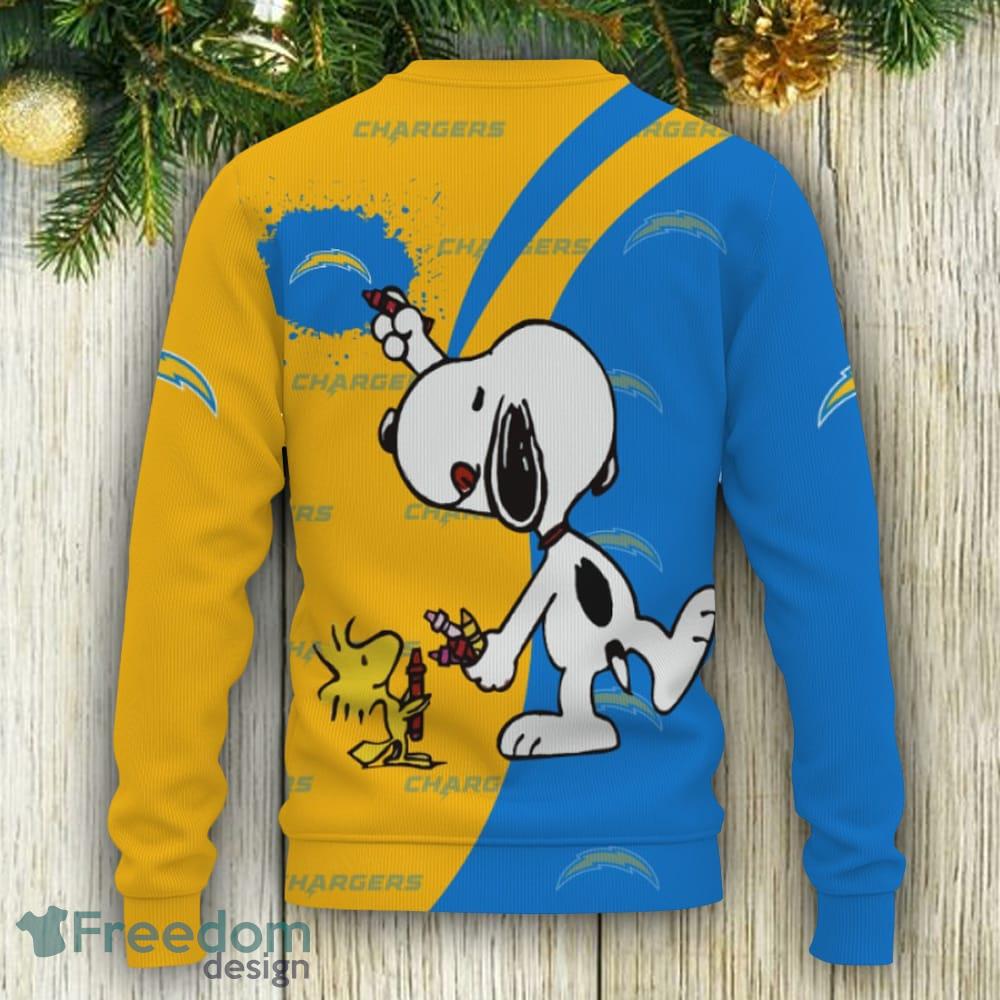 Los Angeles Clippers Snoopy Christmas Light Woodstock Snoopy Ugly Christmas  Sweater - Freedomdesign