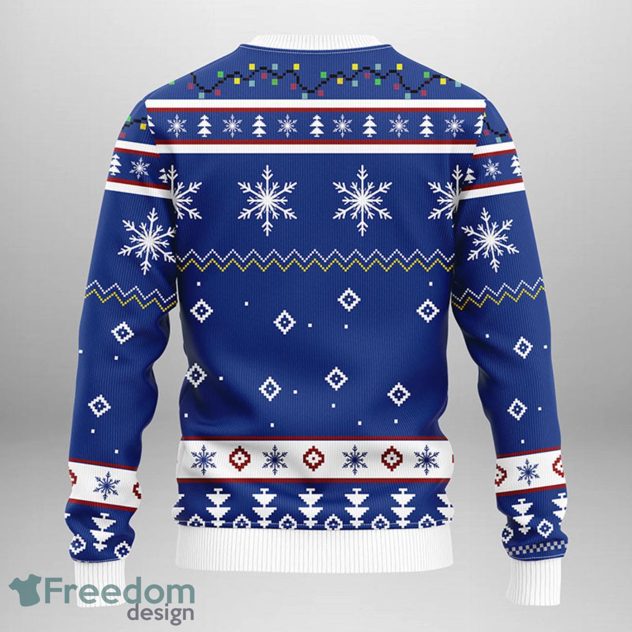 Dodgers Christmas Sweater Triangle Pattern Los Angeles Dodgers