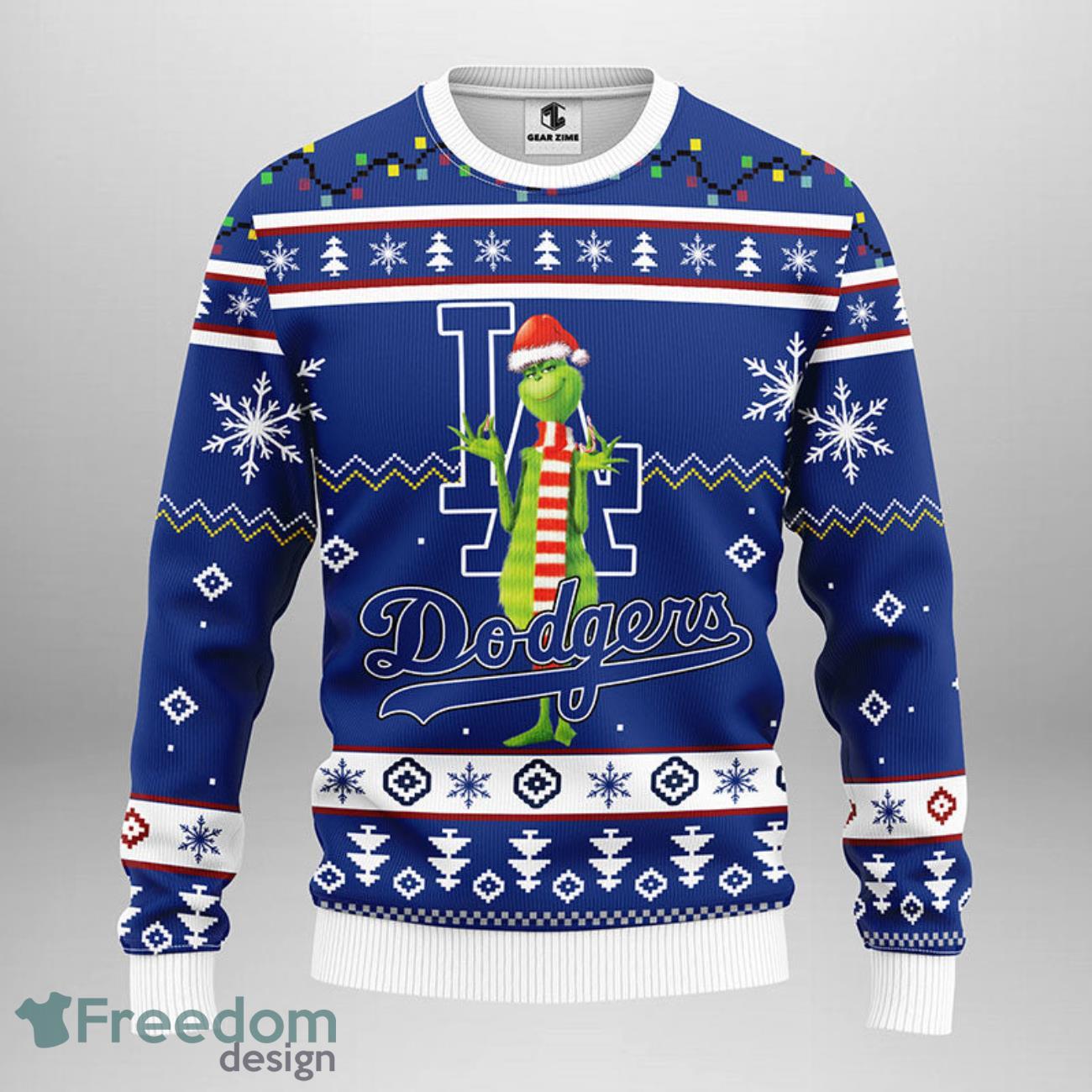 Los Angeles Dodgers Christmas Pattern Ugly Christmas Sweater Christmas Gift  - YesItCustom
