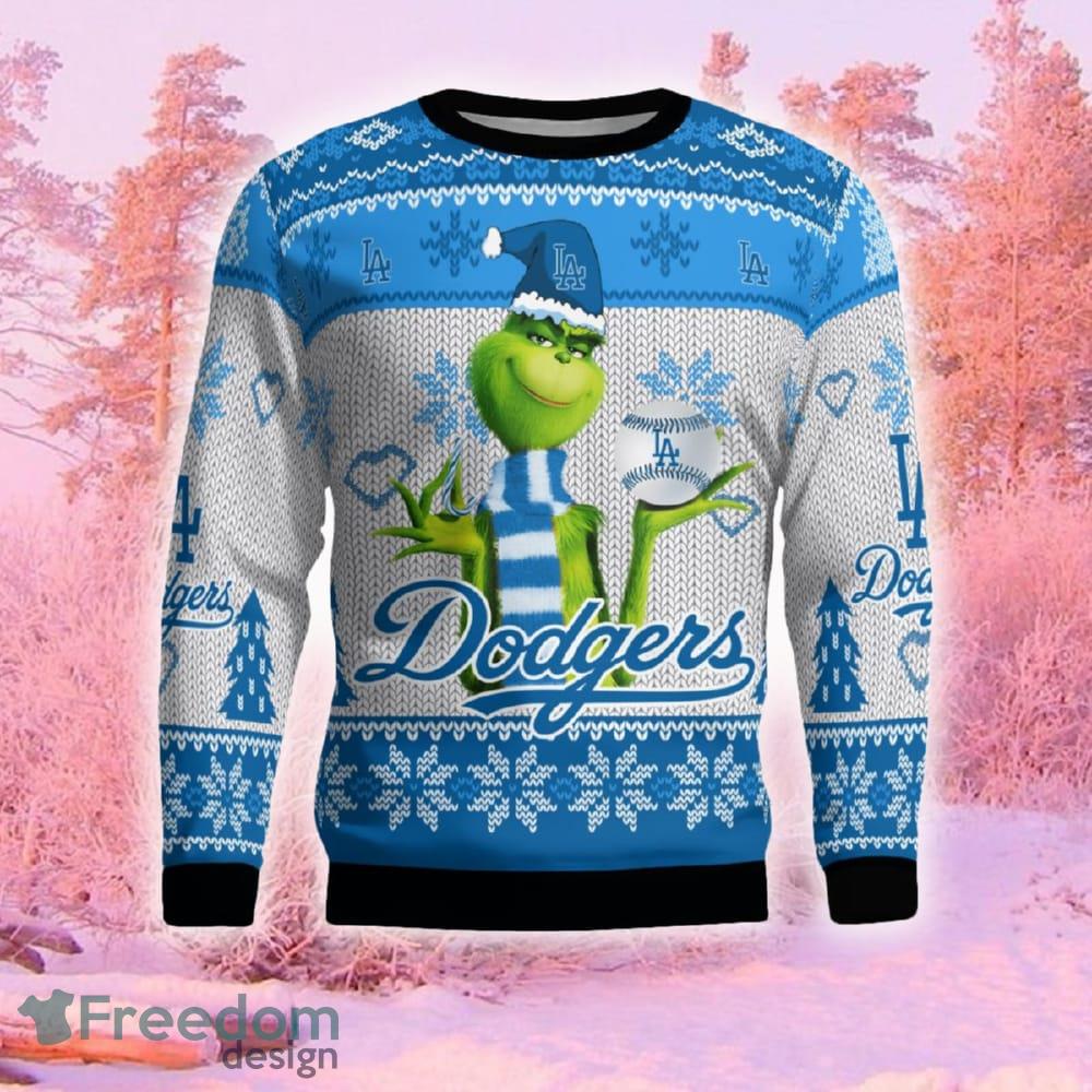 MLB Los Angeles Dodgers Funny Grinch Christmas Ugly 3D Sweater For Men And  Women Gift Ugly Christmas - Limotees