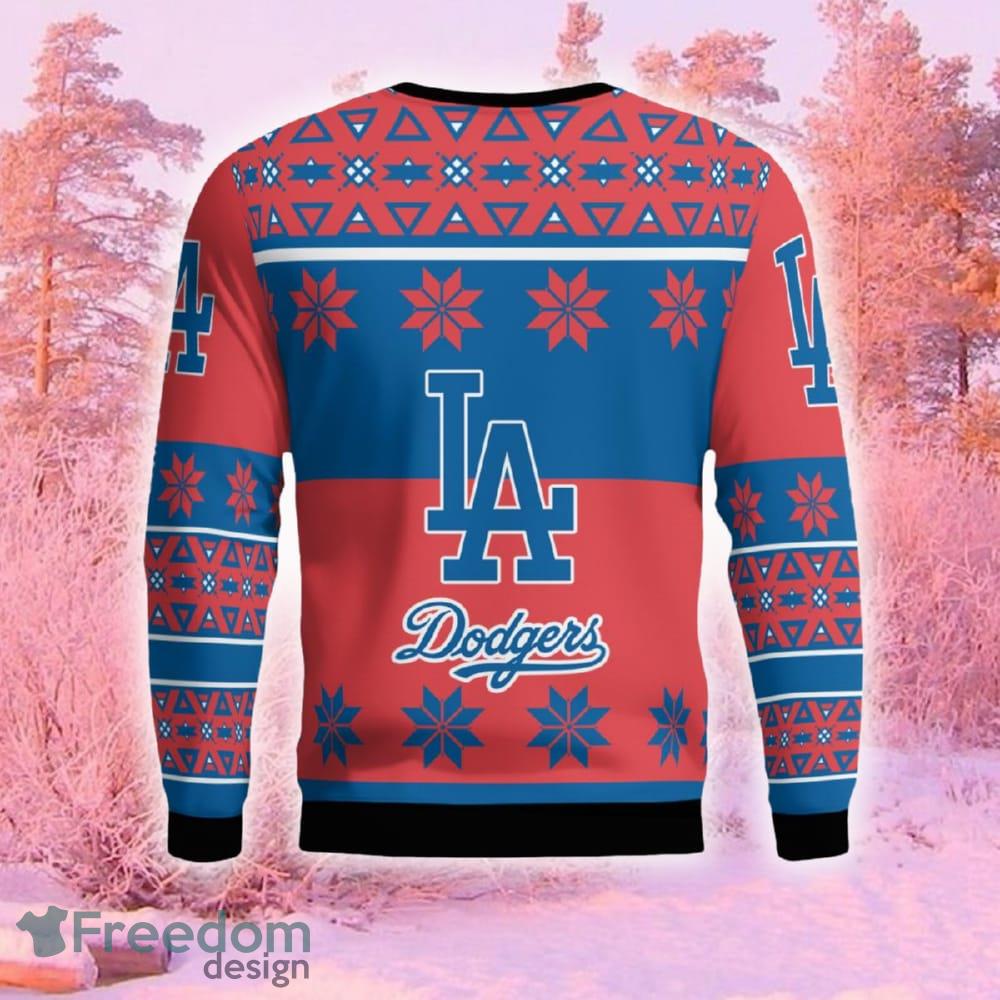 Los Angeles Dodgers Logo Custom Name For Football Fans Ugly Christmas  Sweater Christmas Gift - Shibtee Clothing