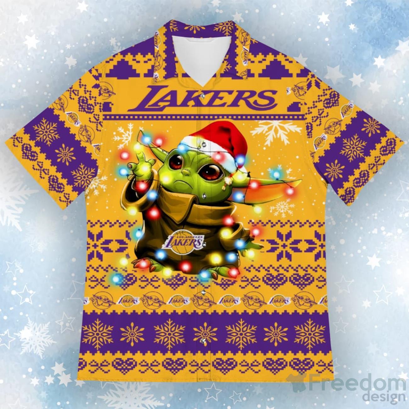 Cute Snoopy Lakers Ugly Christmas Shirt - T-shirtbear