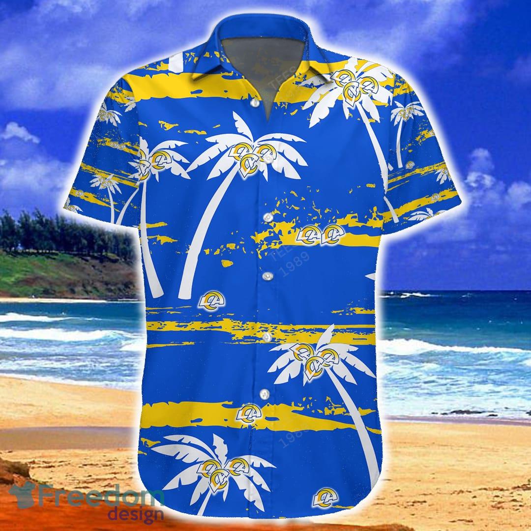 Los Angeles Rams Vitage Coconut Hawaiian Shirt And Shorts Summer