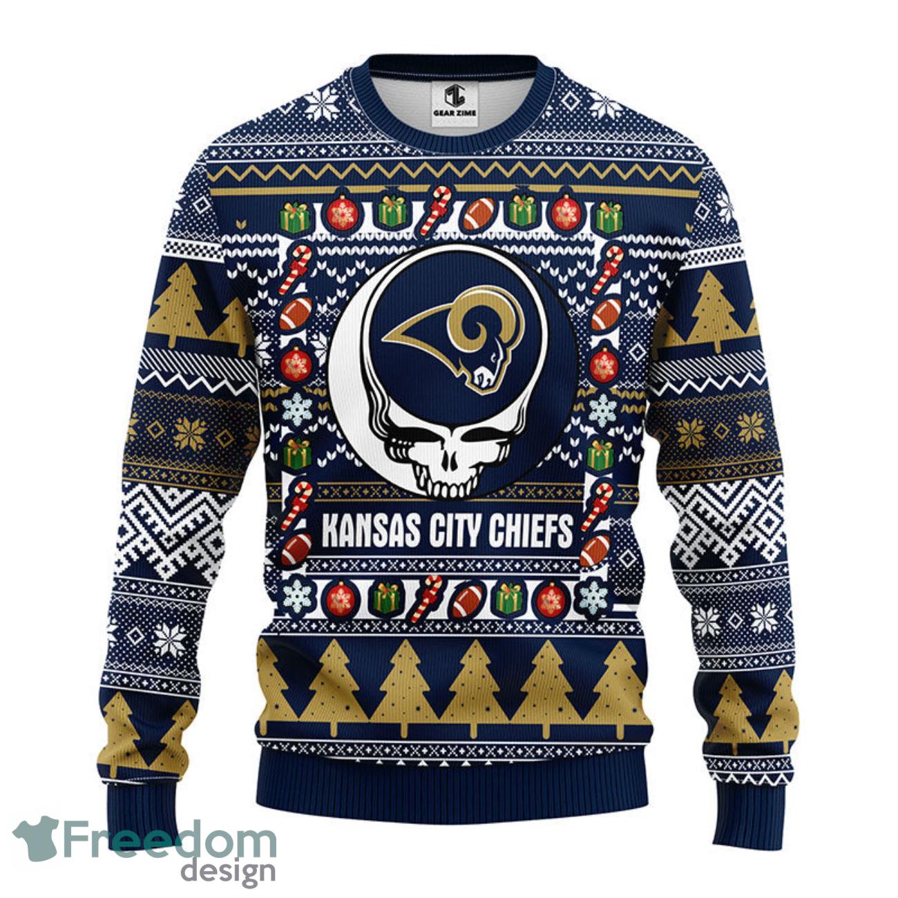 Kansas City Chiefs Grinch & Scooby Doo Christmas Ugly Sweater