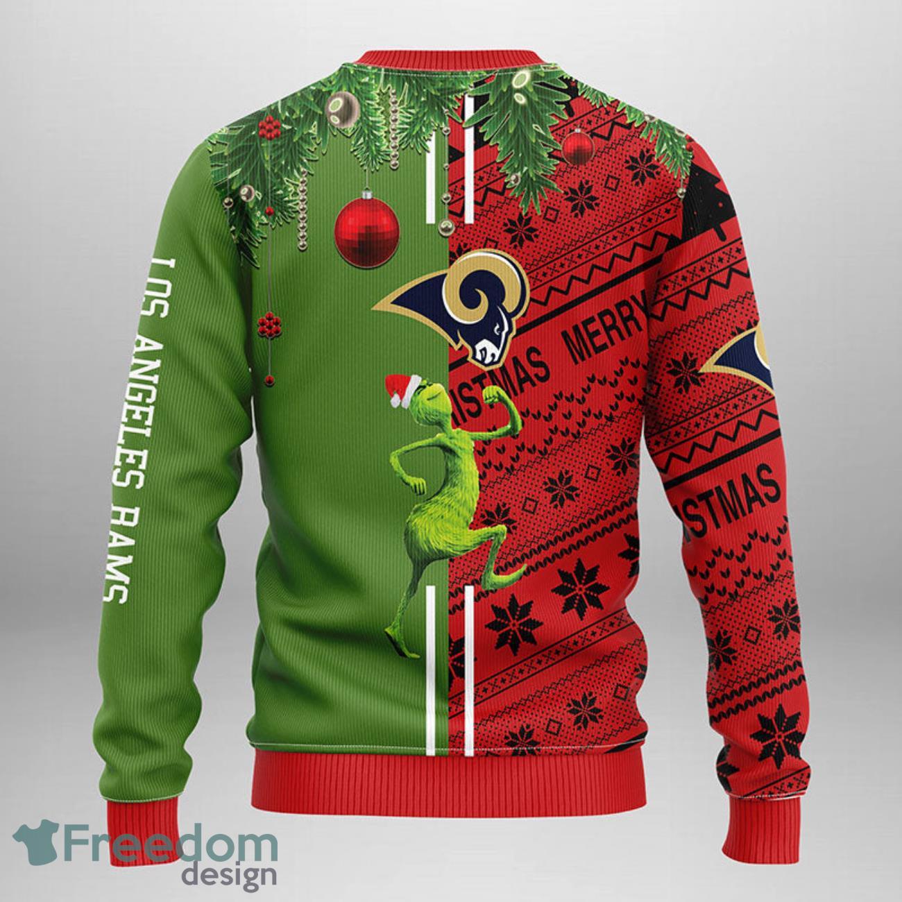 Los Angeles Rams Pattern Ugly Christmas Sweater Gift - Shibtee Clothing