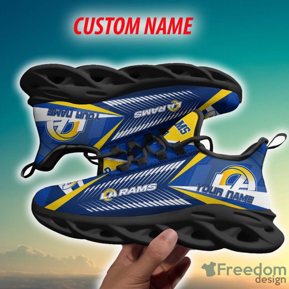 SALE] Los Angeles Rams NFL Personalized Max Soul Shoes - Luxury