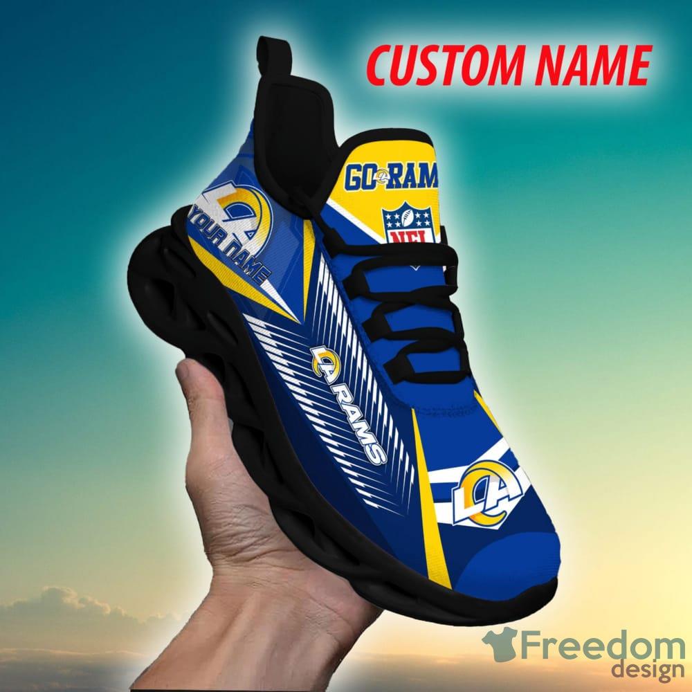 Los Angeles Rams NFL Clunky Sneakers Custom Name Sport Max Soul Shoes For  Fan