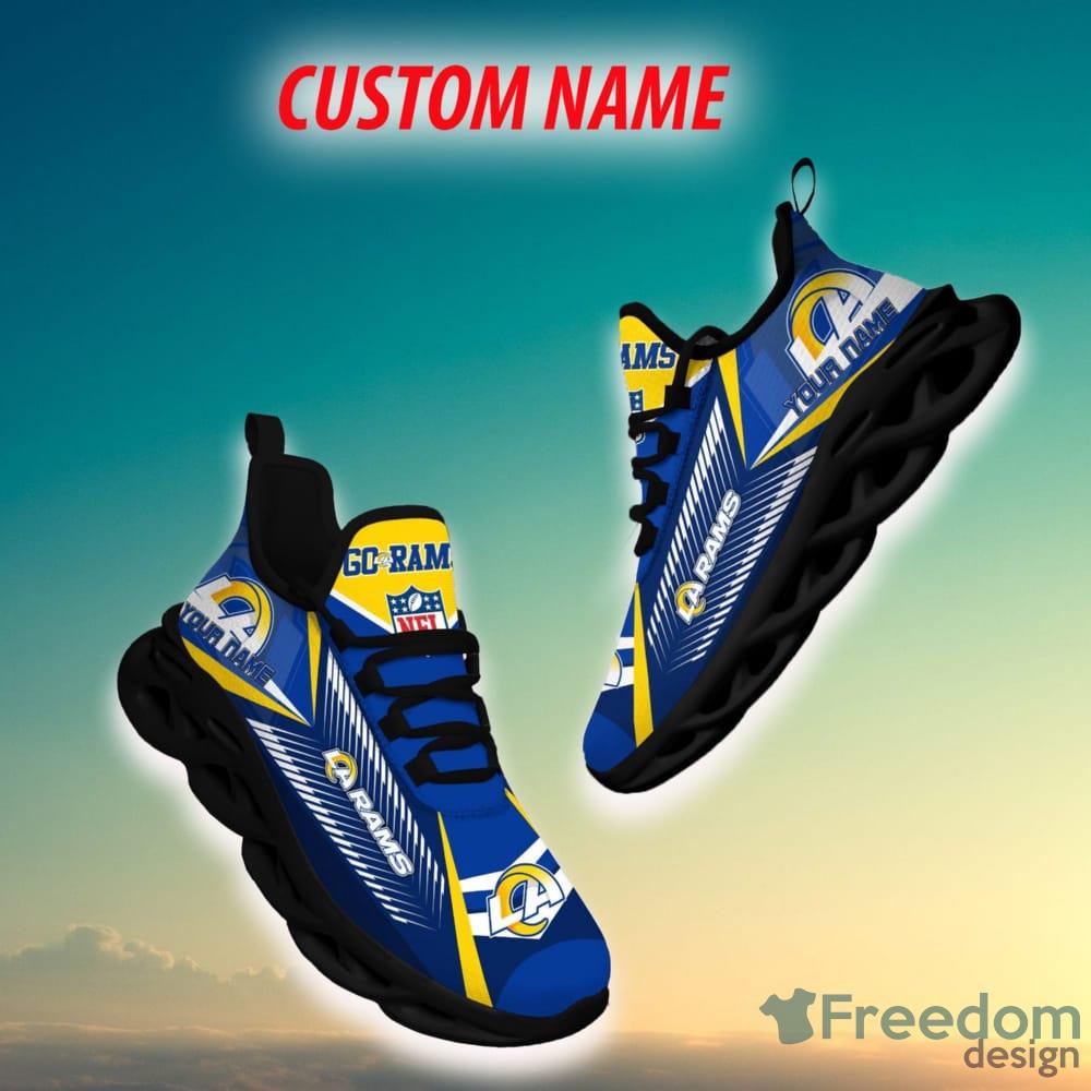 Los Angeles Rams NFL Custom Name Unique Max Soul Shoes Gift For