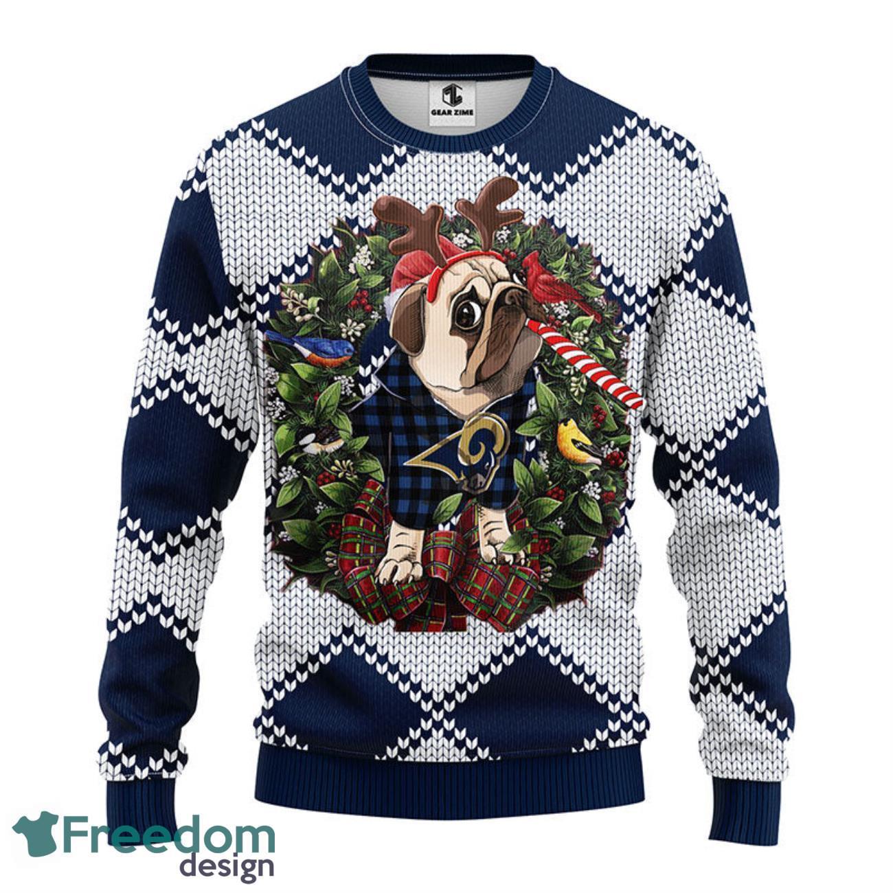 Los Angeles Rams Pub Dog Christmas Ugly Sweater - Freedomdesign