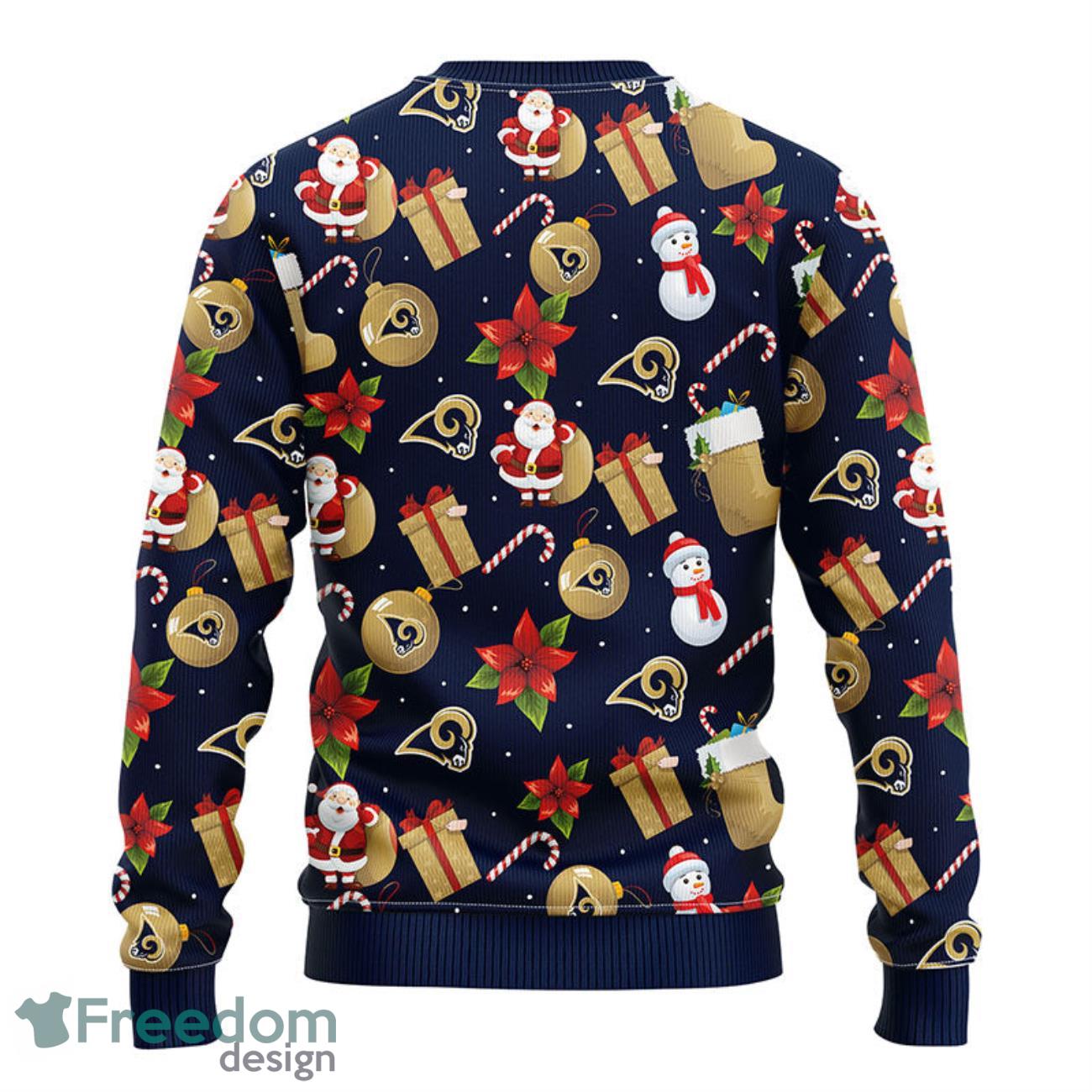 Los Angeles Dodgers Santa Claus Snowman Ugly Christmas Sweater