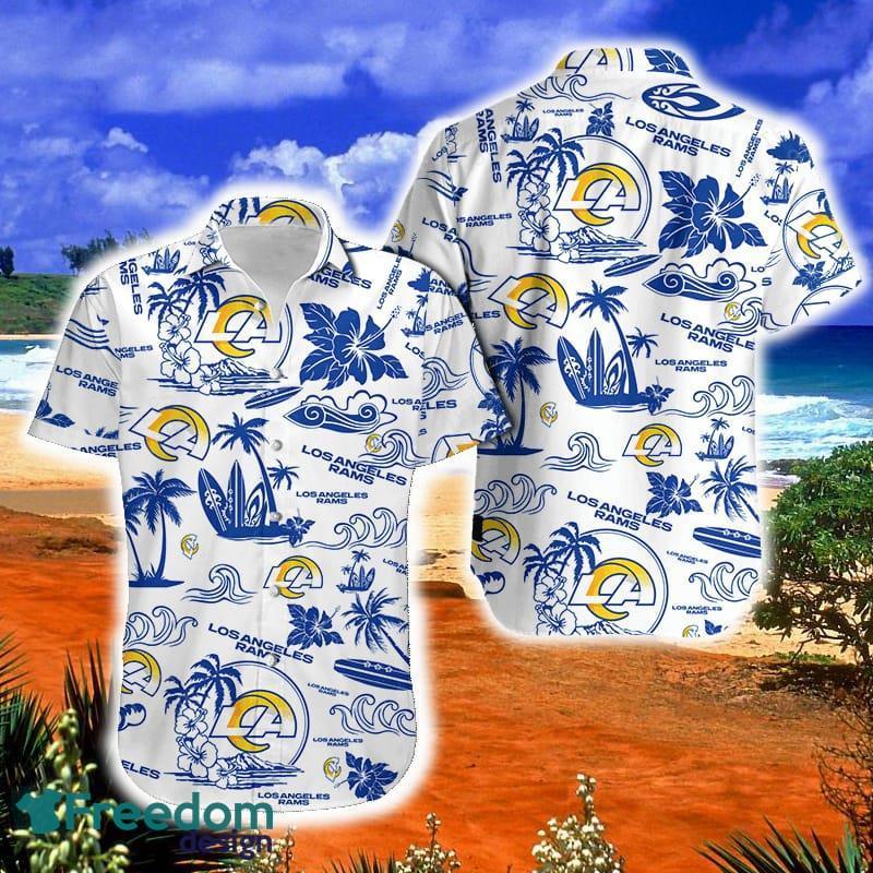 Los Angeles Rams Hawaiian And Shorts Outfit Gift For Summer Holiday