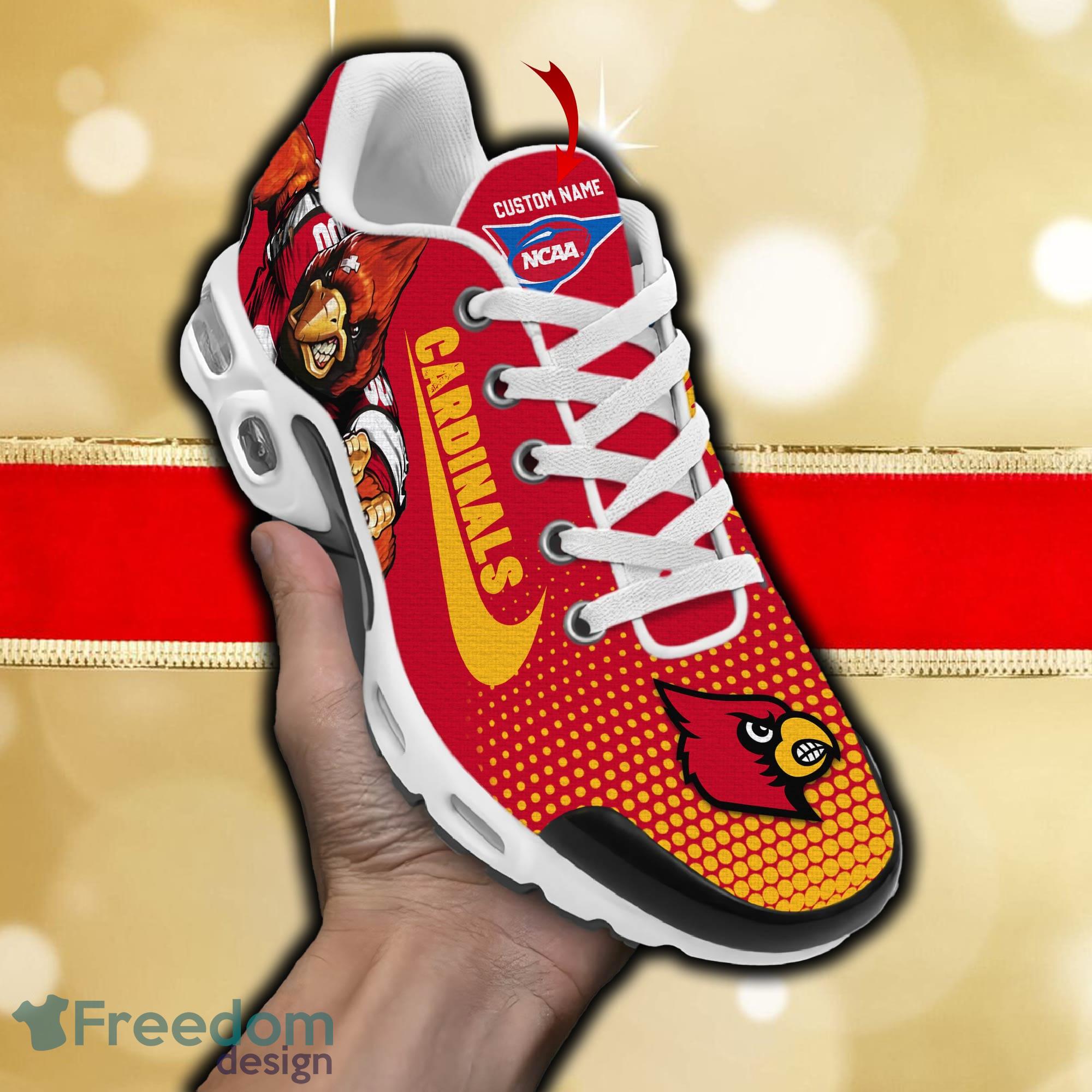 Louisville Cardinals NCAA New Air Cushion Shoes For Fans Gift Men And Women  Running Sneakers Custom Name - Freedomdesign