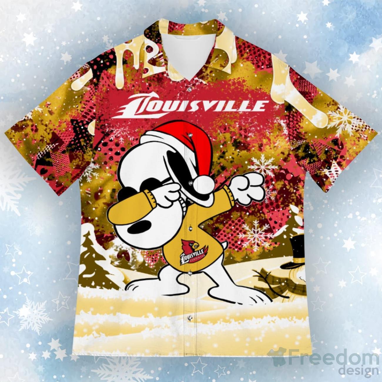 Louisville Cardinals Christmas Hawaiian Shirt - Freedomdesign