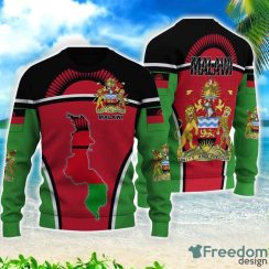 Malawi Active Flag Gift 3D All Over Printed 3D Sweater