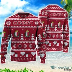 Malta Christmas Gift 3D All Over Printed 3D Sweater