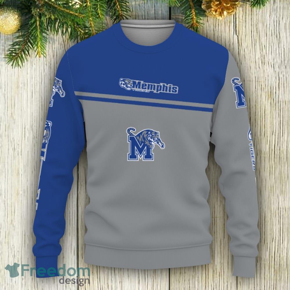 Memphis Grizzlies Sports Football Snowflake Pattern 3D Hawaiian Shirt  Christmas Gift