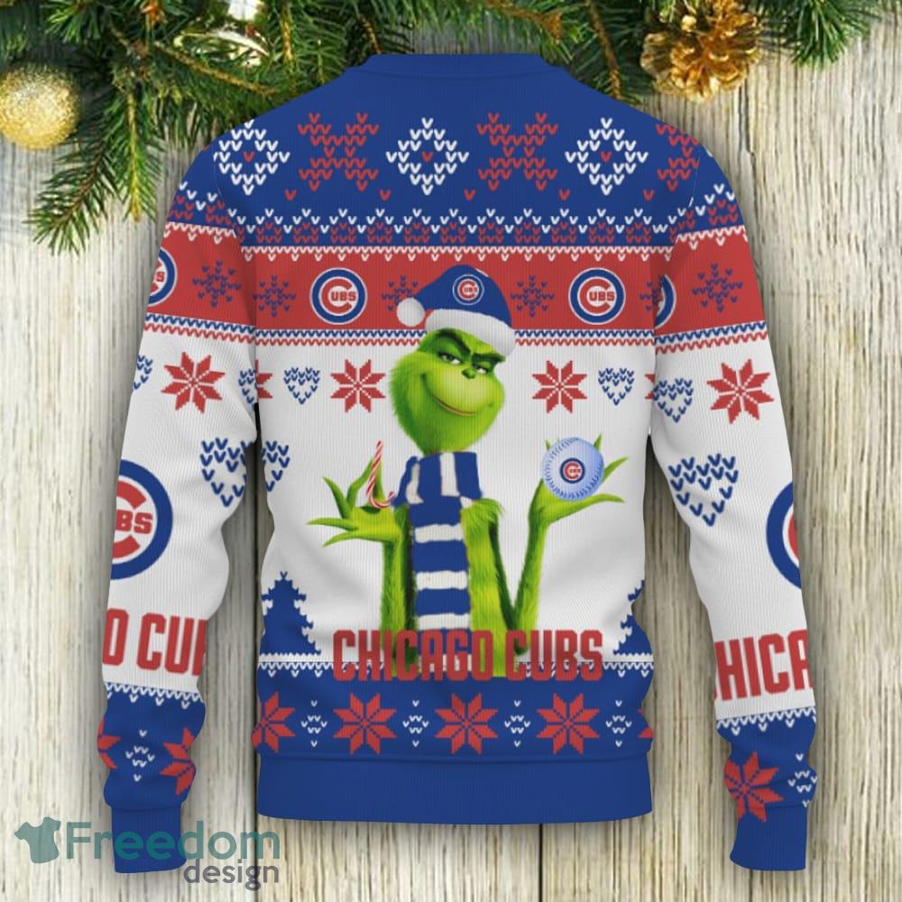 Chicago Cubs Ugly Christmas Sweater Midweight Baseball Lover Xmas