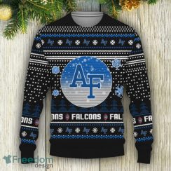 Merry Christmas 2023 Ugly Football American Air Force Falcons Knitted Xmas Sweater AOP - Merry Christmas 2023 Ugly Football American Air Force Falcons Ugly Christmas Sweater Photo 3