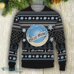 Merry Christmas 2023 Ugly l American Blue Moon Beers Knitted Xmas Sweater - Merry Christmas 2023 Ugly l American Blue Moon Beers Ugly Christmas Sweater Photo 3