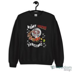 Merry christmas santa claus san francisco 49ers shirt - Unisex Crewneck Sweatshirt