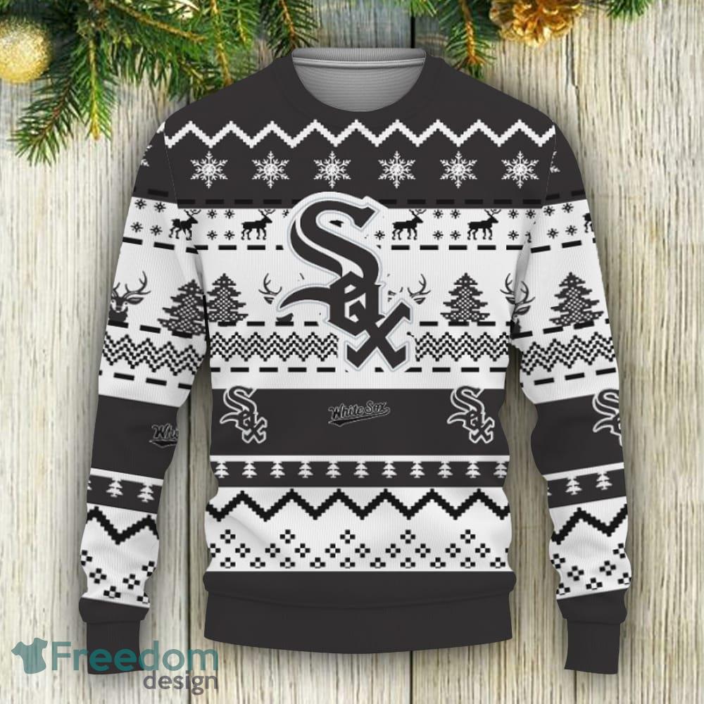 Merry Christmas Snow Pattern Funny Cute Chicago White Sox Gifts