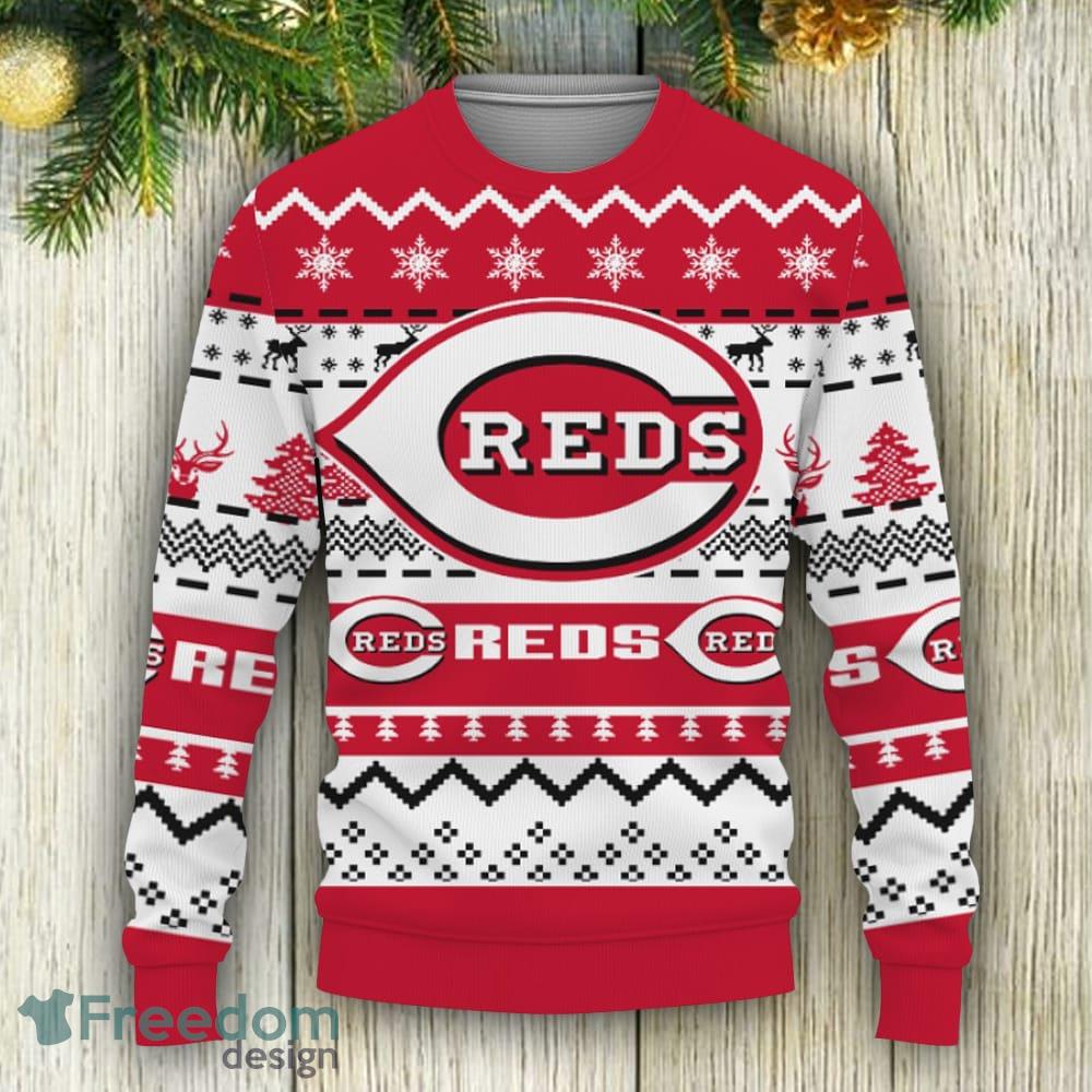 Snoopy Love Cincinnati Reds Ugly Christmas Sweater Christmas Gift - Limotees