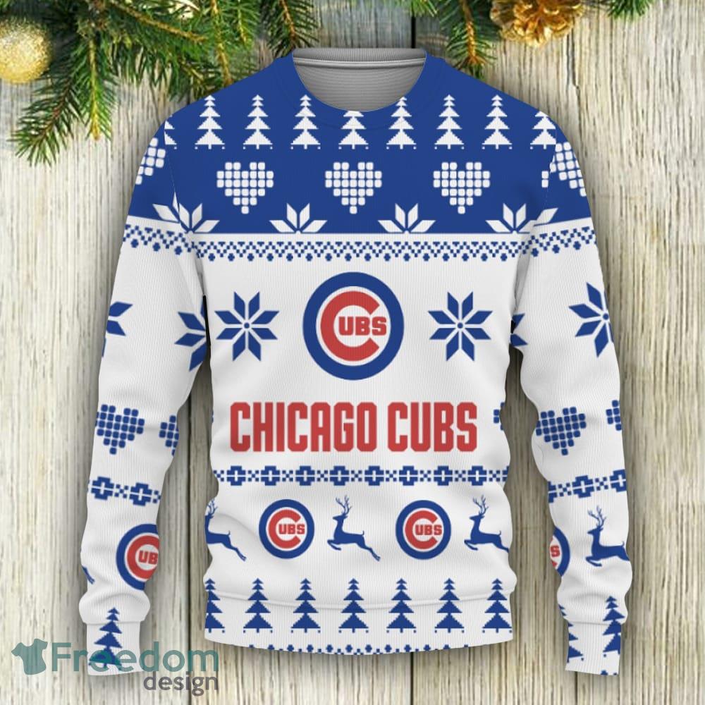 Merry Funny Chicago Cubs Gifts For Fan Merry Christmas Tree Ugly