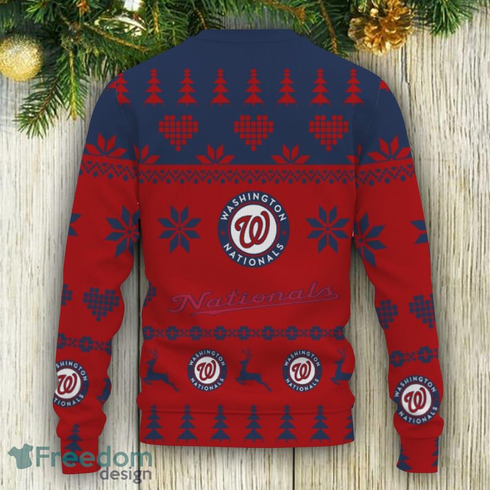 Washington Nationals Grateful Dead Ugly Christmas Fleece Sweater