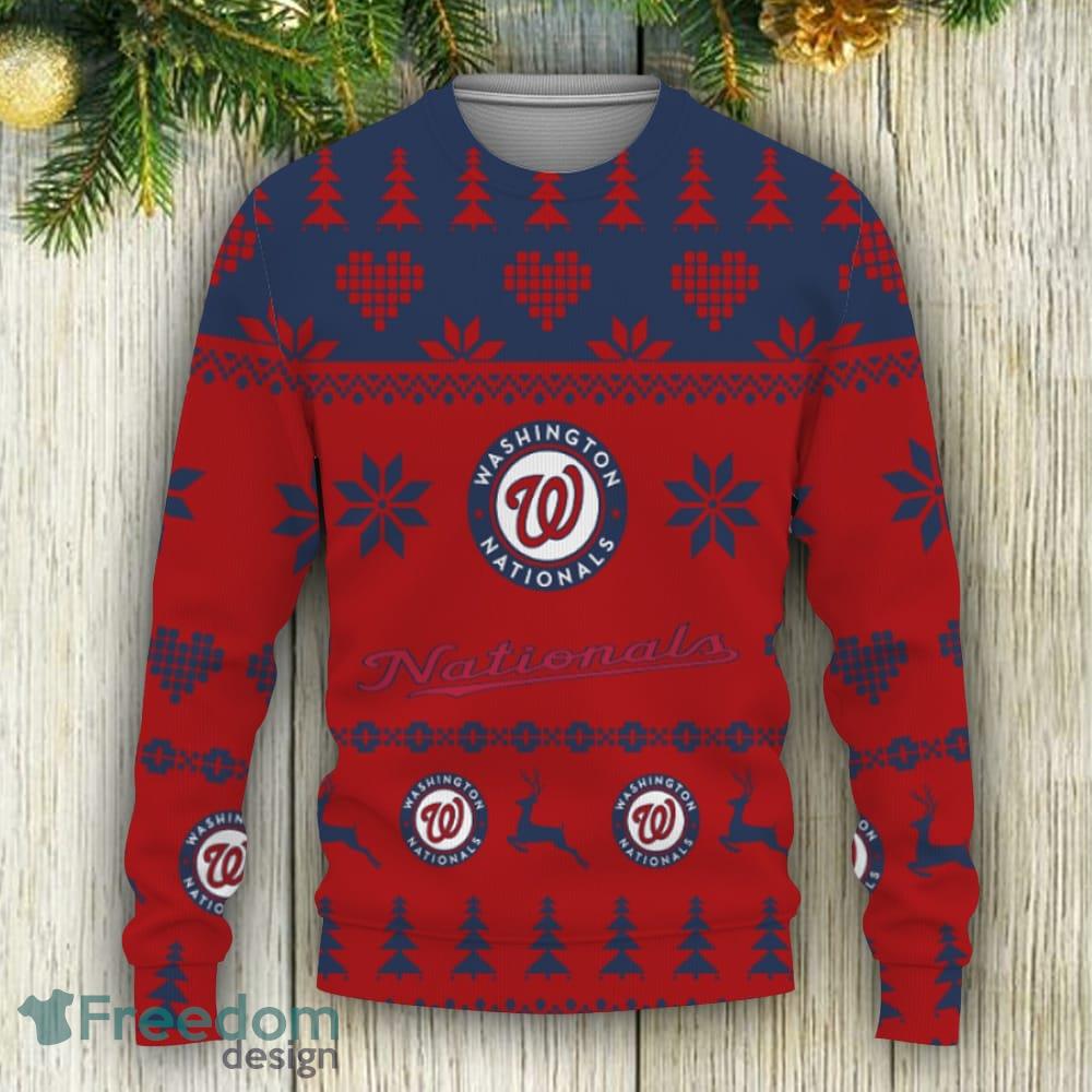 Washington Nationals Grateful Dead Ugly Christmas Fleece Sweater