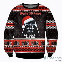 Merry Sithmas Darth Vader Star Wars AOP Ugly Christmas Sweater Christtmas Holiday Gift