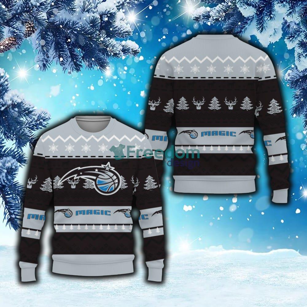 Merry Snow Pattern Funny Cute Orlando Magic Ugly Christmas Sweater New For  Fans Gift Christmas - Freedomdesign