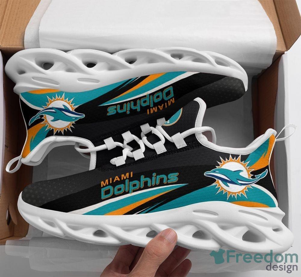 Miami Dolphins Nfl Symbol Max Soul Sneakers Sport Shoes - Banantees