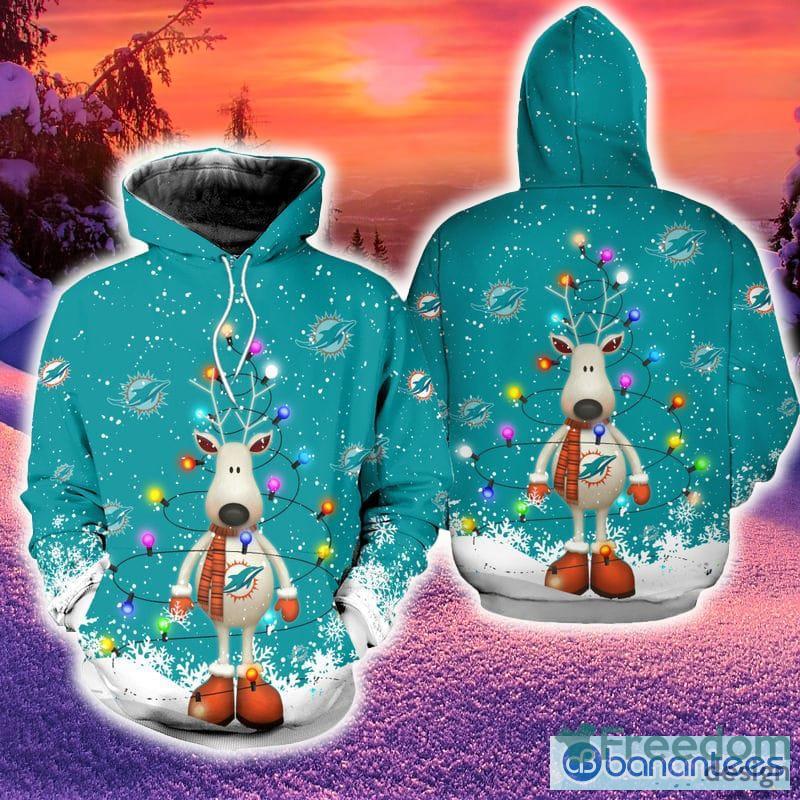 Miami Dolphins NFL 3D Printed Zip-Up Hoodie Fan Gifts - Dingeas