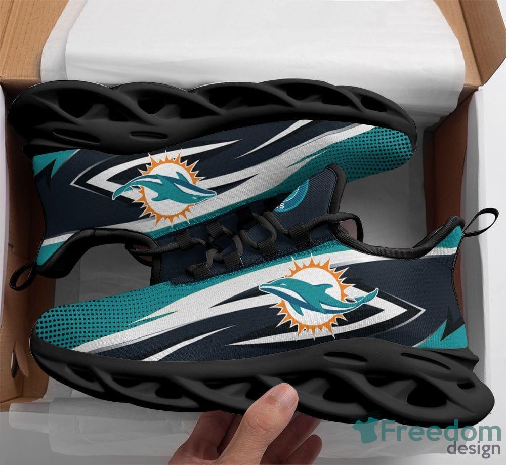 Miami Dolphins NFL Custom Name Max Soul Shoes Special Gift For Men Women  Fans - Freedomdesign