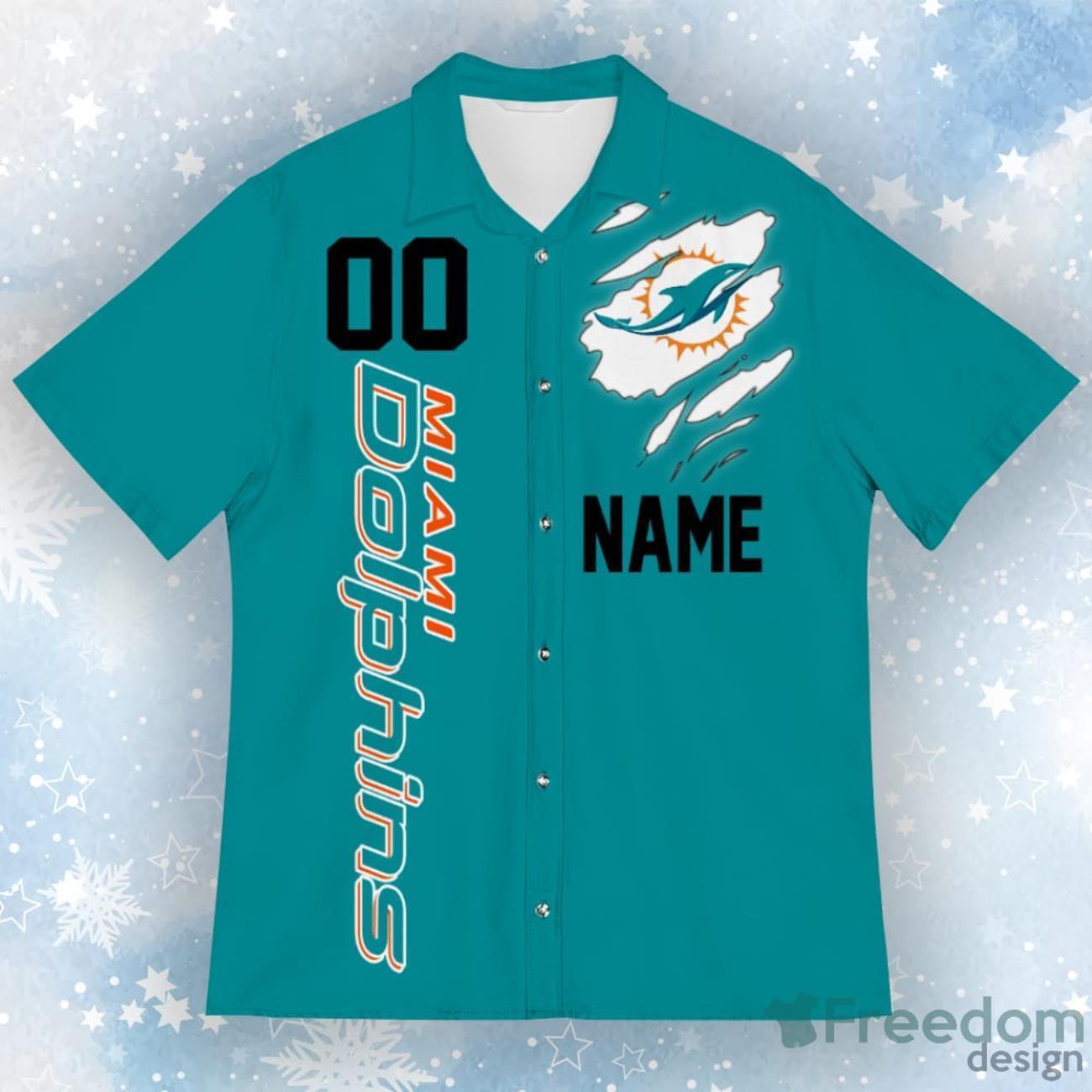Miami Dolphins New Trends Custom Name And Number Christmas