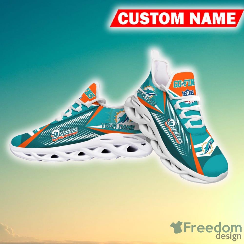 Nfl Miami Dolphins Custom Name Max Soul Shoes Chunky Sneakers