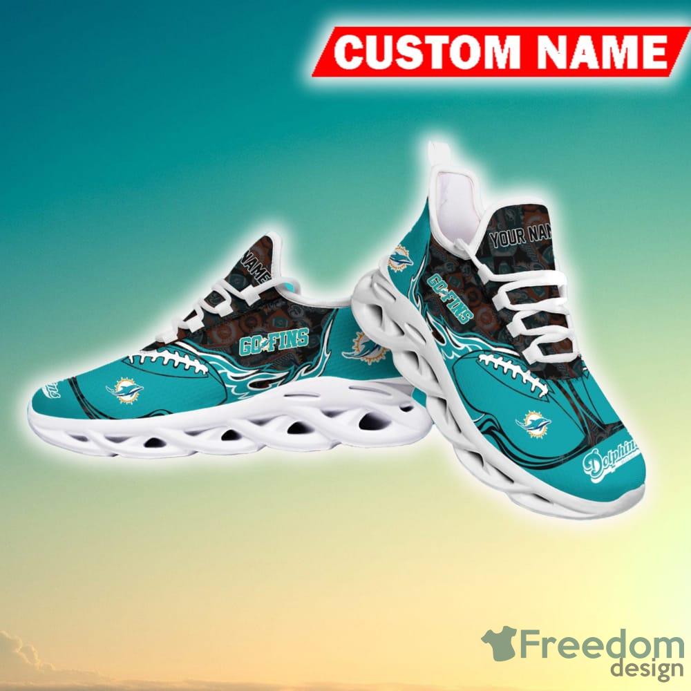 Miami Dolphins NFL Max Soul Sneakers Running Shoes - Banantees