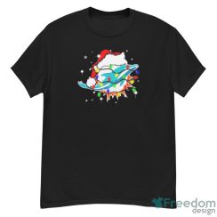 Miami Dolphins Santa Hat Christmas Light Shirt