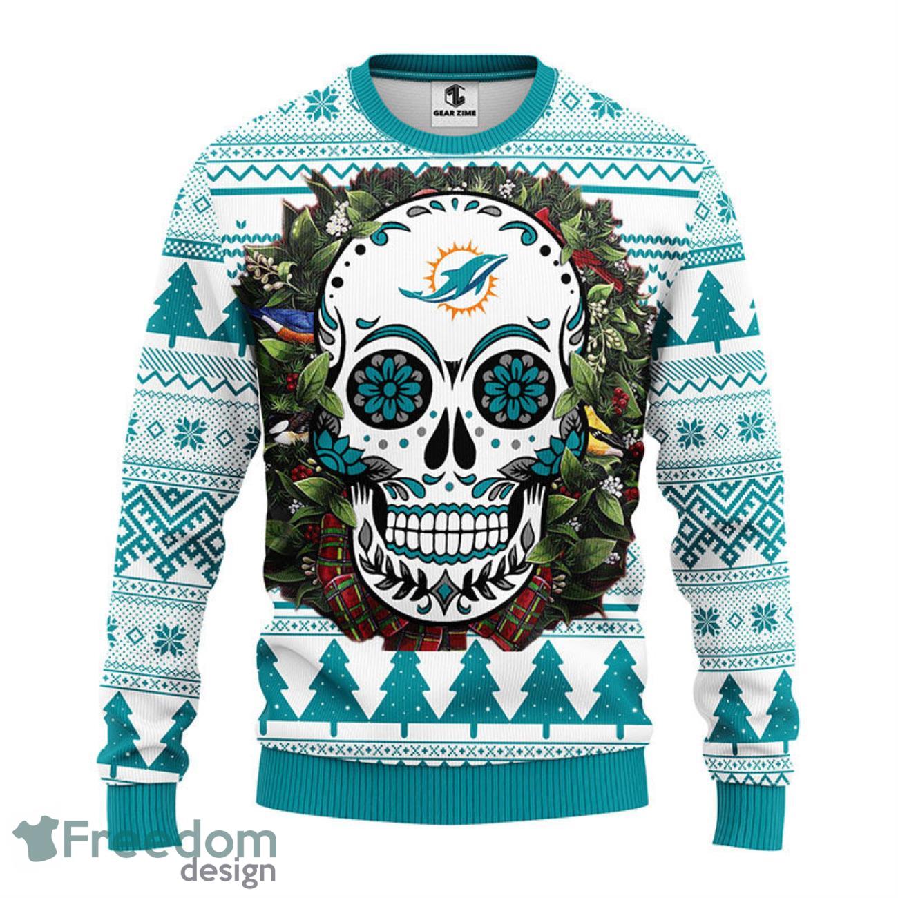 NFL San Francisco Giants Skull Flower Ugly Christmas Ugly Sweater –