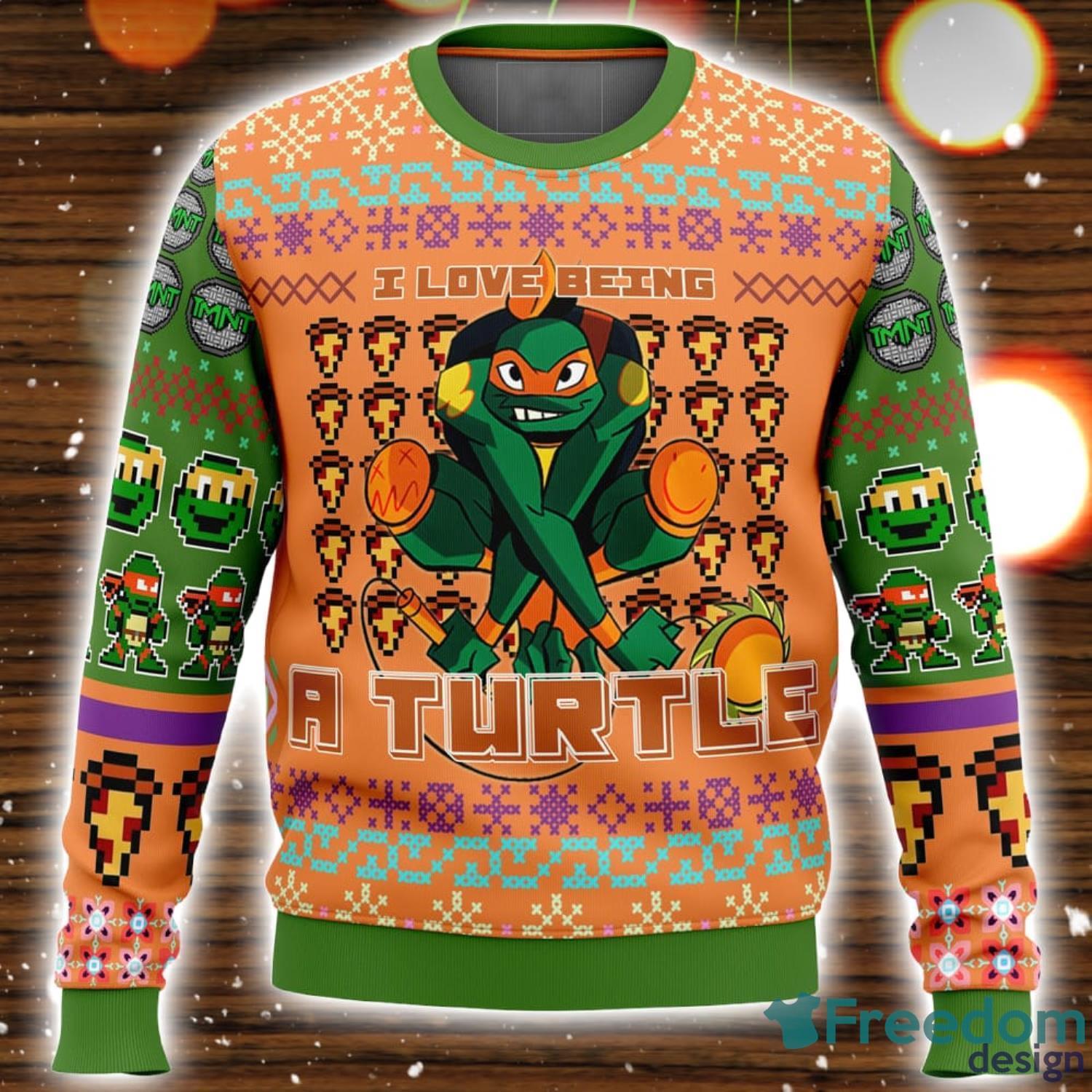 Cowabunga Leonardo Christmas Teenage Mutant Ninja Turtles Ugly Christmas  Sweater Unisex 3D Christmas Sweater Gift - Limotees