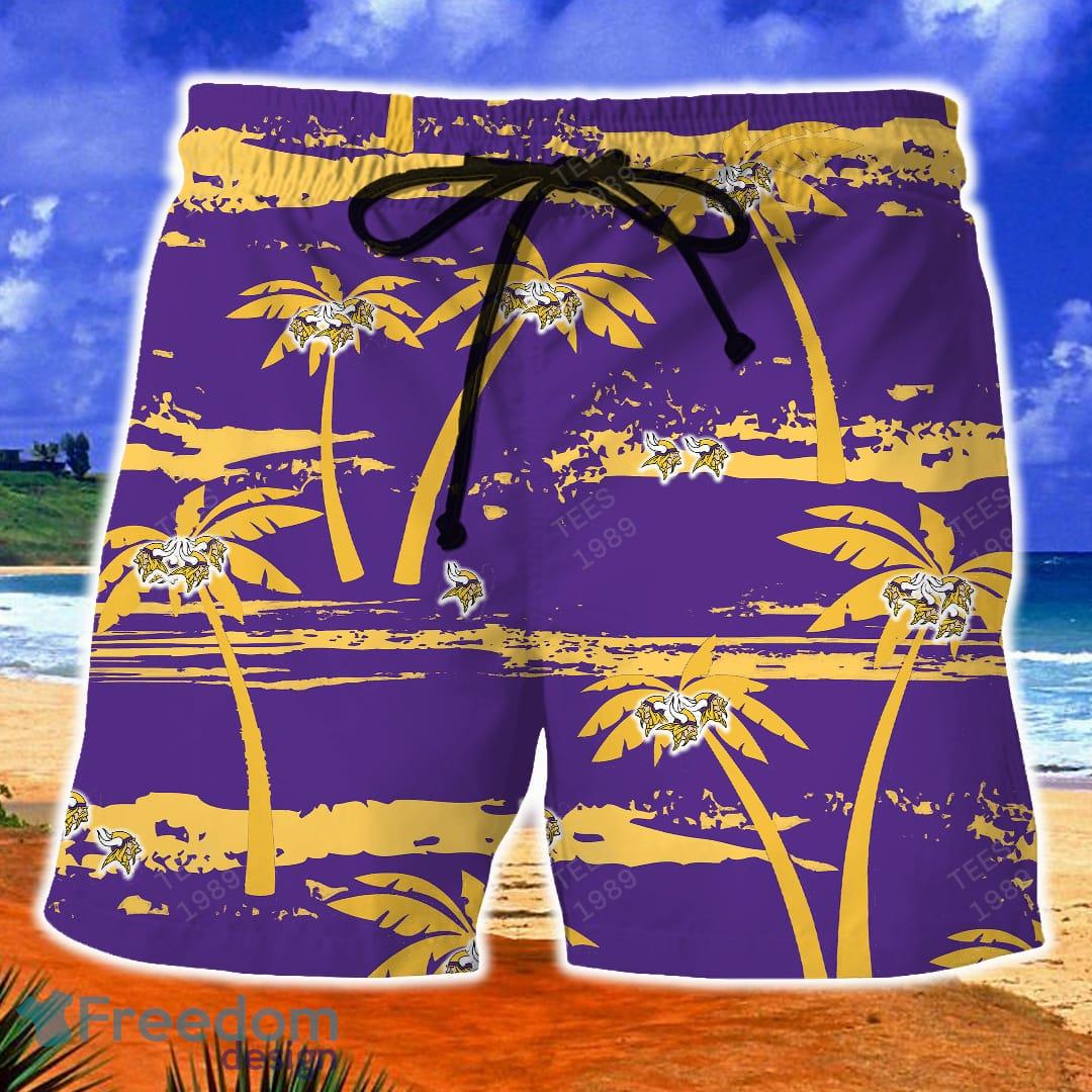 Minnesota Vikings Hawaiian Shirt Outfits Mens Button Down Tops Beach Shorts