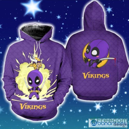 Minnesota Vikings Dead Pool Hoodie Zip Hoodie Christmas Fans All Over Printed Gift For Men And Women - Minnesota Vikings Dead Pool Hoodie Zip Hoodie Christmas Fans All Over Printed Gift For Men And Women