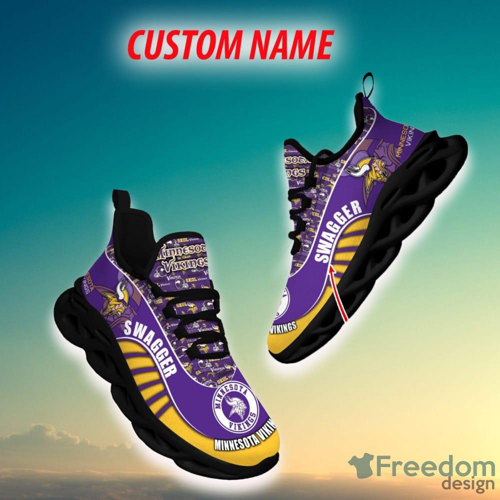 Minnesota Vikings Camo Camouflage Design Running Sneaker Max Soul Shoes  Gift For Men And Women - Freedomdesign