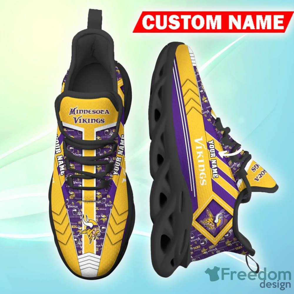 Minnesota Vikings Camo Camouflage Design Running Sneaker Max Soul Shoes  Gift For Men And Women - Freedomdesign