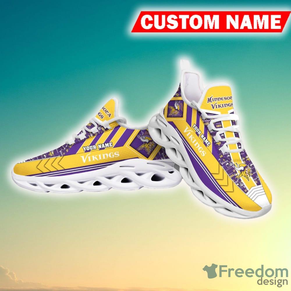 NFL Minnesota Vikings Sport Sneakers Custom Name Max Soul Shoes Gift Fans -  Freedomdesign